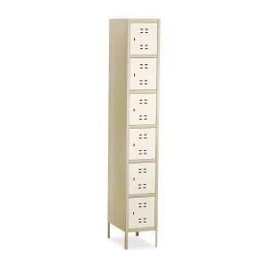   Six Tier Two tone Box Locker with Legs SAF5524TN: Office Products