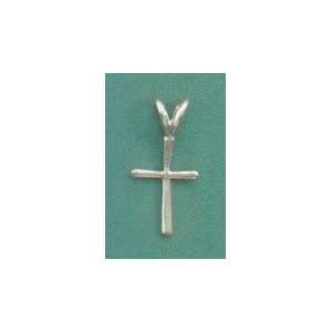   Sterling Silver Cross Pendant, 7/8 inch (incl bail): Jewelry