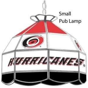 CAROLINA HURRICANES NHL TIFFANY STYLE GLASS POKER LAMP