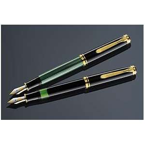  Pelikan Souveran 800 Italic Fountain Pen   Black/Green 