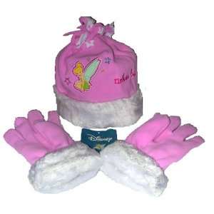  Tinker Bell Winter fleece pink Hat and Gloves Everything 