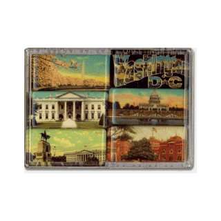  Vintage Washington DC Mighty Magnets Set of 6 magnets 