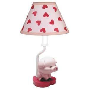  Lite Source Farm Friends Little Piggy Desk Lamp: Home 