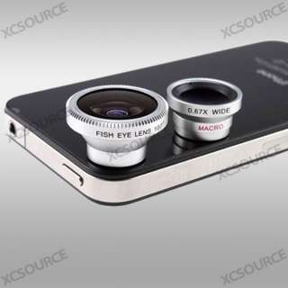   Lens + 180°Fish Eye Lens for iPhone 4 4S iPad 2 Camera DC110  