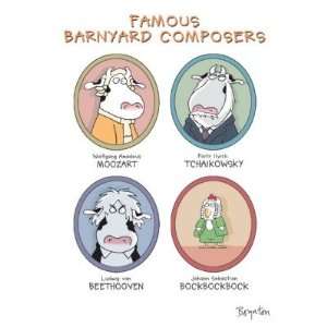  Famous Barnyard Composers Greeting Card Health & Personal 