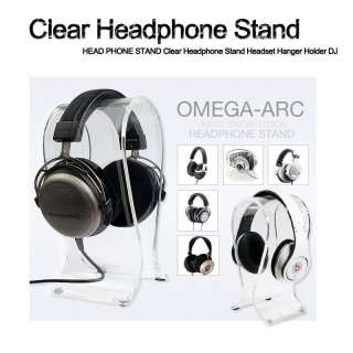 NEW HEAD PHONE STAND Clear Headphone Stand Headset Hanger Holder DJ 