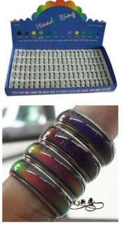fashion MOOD Rings changes color to the temperature 100pcs