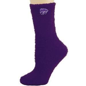   State Wildcats Ladies Purple Feather Touch Socks