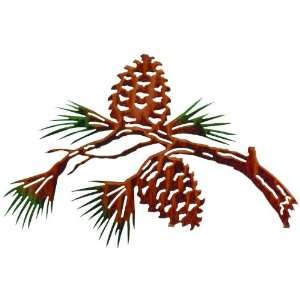  16 Pine Cone Branch Metal Wall Art by Neil Rose: Kitchen 