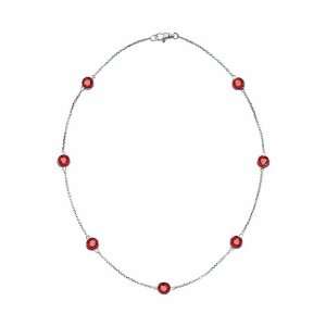  STARHAVEN 17 inch Garnet Gemstone Necklace Liz Donahue Jewelry