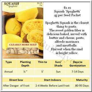 Squash and Zucchini Seeds Different Varieties  