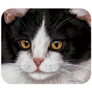  Black & White Cat Mouse Pad (Computer Items) (Cat Products 