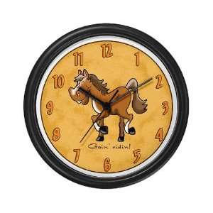  Goin Ridin Horse Wall Art Clock: Home & Kitchen