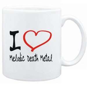  Mug White  I LOVE Melodic Death Metal  Music