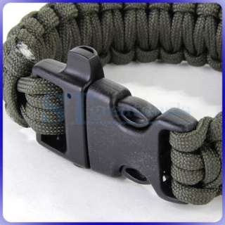 Hunting Paracord Military Survival Bracelet Wristband  