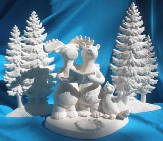 Scioto Scrooge Village Complete Set in Ready to Paint Ceramic Bisque