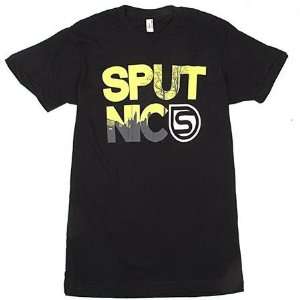  Sputnic City   Mens T Shirt   Black: Sports & Outdoors