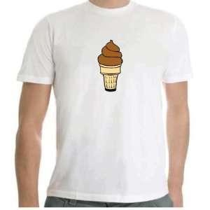   Chocolate Ice Cream Cone Tshirt SIZE ADULT MEDIUM 