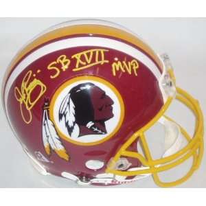  Autographed John Riggins Helmet   Authentic with SB XVII 