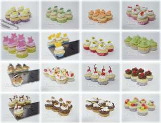 Dollhouse miniature 6 PCs.of Cupcake Oreo CC09  
