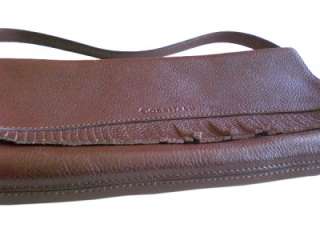 COLE HAAN Brown Leather Shoulder Bag Purse MINT!  