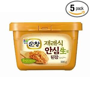 Chung Jung One Soybean Paste (1.1lb) (500g) (Pack of 5)  