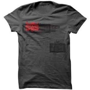  SPEED & STRENGTH TOUGH AS NAILS T SHIRT (SMALL) (CHARCOAL 