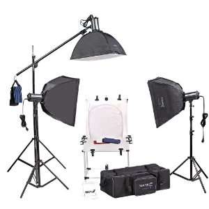   Studio Kit w/Strobes, Softboxes & Backdrop Stands