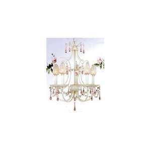  Chella Collection 5 Light Mini Chandelier With Beaded Bulb 