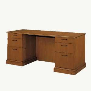  Belmont Kneespace Credenza Sunset Cherry: Office Products