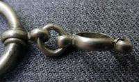 ANTIQUE SILVER PLATED HOOK CLASP FOR CHATELAINE  
