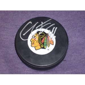  Colin Fraser Autographed Chicago Blackhawks Puck 