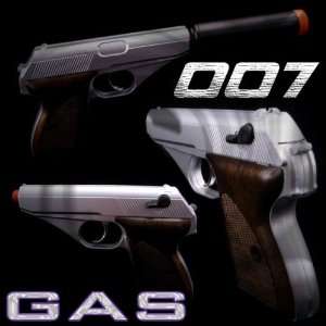   007 Spy Airsoft Green Gas Pistol Gun Non Blowback: Sports & Outdoors