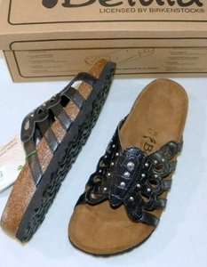 New BETULA Birkenstock Butterfly Black Slides Sandals 37 38 39 40 41 