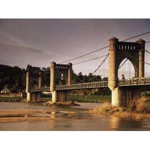 Suspension Bridge Across the River Loire, Langeais, Indre 