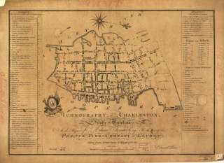 1790 map Fire insurance South Carolina Charleston  