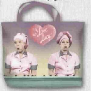   Love Lucy Zippered Purse Tote Chocolate Factory 