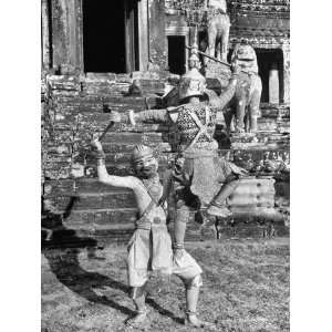  Royal Ballet in Religious Ritual Dance in Temple of Angkor 