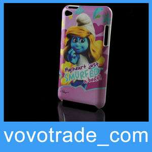 Smurfs Smurfed Movie Cartoon Hard Back Case Cover Skin For Apple ipod 
