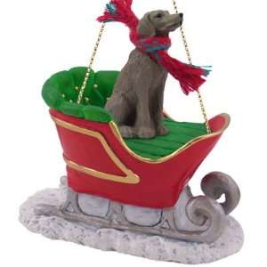  Weimaraner Sleigh Dog Christmas Ornament: Home & Kitchen
