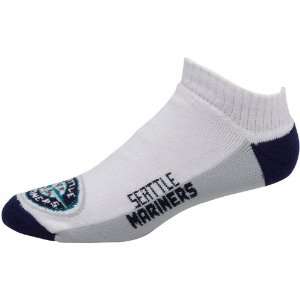  MLB Seattle Mariners White Color Block Ankle Socks: Sports 