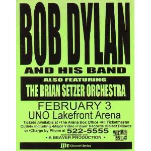  Bob Dylan Brian Setzer New Orleans Concert Poster 1999 