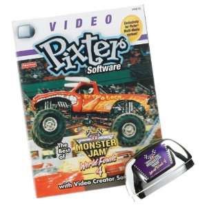   Pixter Multi Media Video System Monster Jam Video Rom Toys & Games