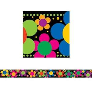 Neon Flower Power Border: Office Products
