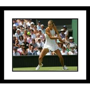  Maria Sharapova Framed Photo   2005 Wimbledon Swinging 