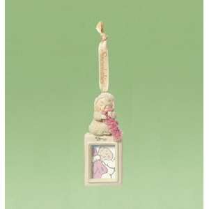   56 Snowbabies Baby Pink Blanket Frame Ornament: Home & Kitchen