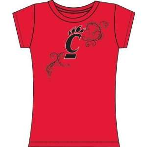   Cincinnati Bearcats UC NCAA Ladies Slub Tee Xlarge