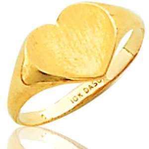  Ladies 10K Yellow Gold Open Back Masonic Ring: Jewelry