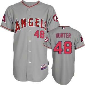  Torii Hunter Jersey: Adult Majestic Road Grey Authentic Cool 