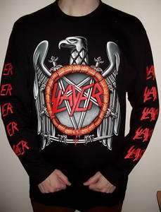 Slayer Eagle Logo Metal long sleeve T Shirt Size L new!  